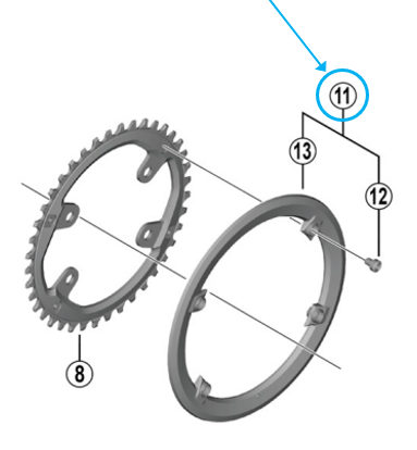 Shimano Hosenschutz FC-U8000 40 Z&auml;hne inkl. Schrauben 