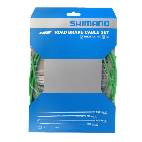 Shimano Bremszugset Road SIL-TEC SP41 gr&uuml;n Blister 