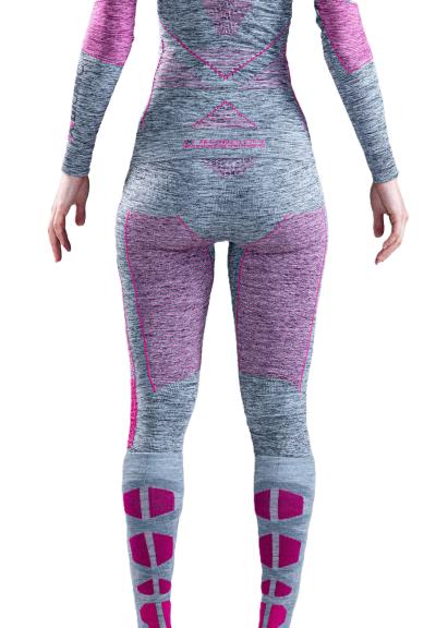 X-BIONIC Women Energy Accumulator 4.0 Melange Pants 3/4 grey melange/pink XL Produktbild 3