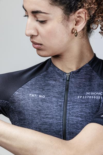 X-BIONIC Women CoreFusion Endurance Merino Jersey SH SL opal black melange M Produktbild 7