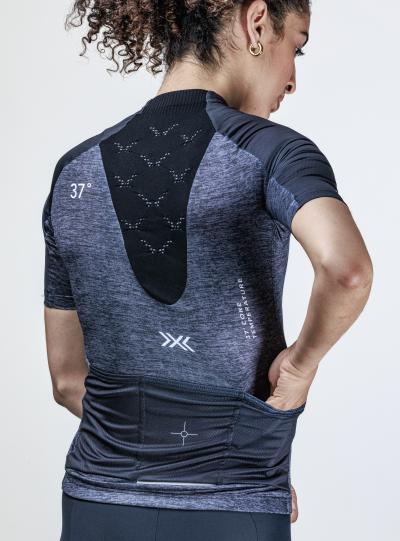 X-BIONIC Women CoreFusion Endurance Merino Jersey SH SL opal black melange S Produktbild 5
