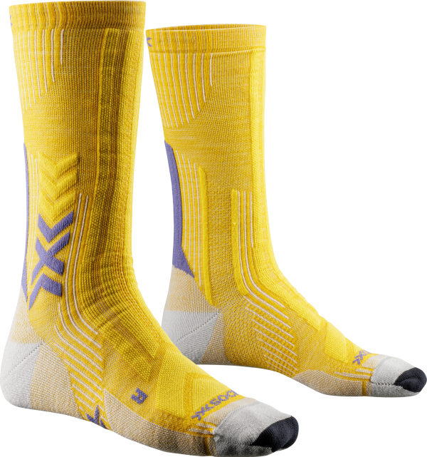 X-SOCKS Trek Perform Merino Crew flax gold/amethyst 35-38