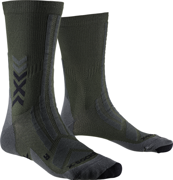 X-SOCKS Unisex Hike Discover Crew dark sage/black 45-47