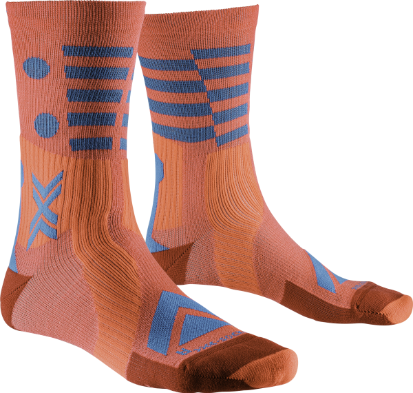 X-SOCKS Gravel Perform Merino Crew sunset/twyce blue 45-47