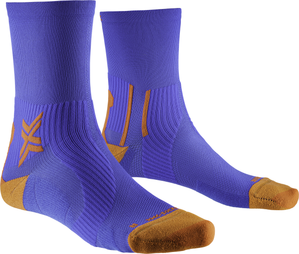X-SOCKS Unisex Run Perform Crew twyce blue/orange 45-47