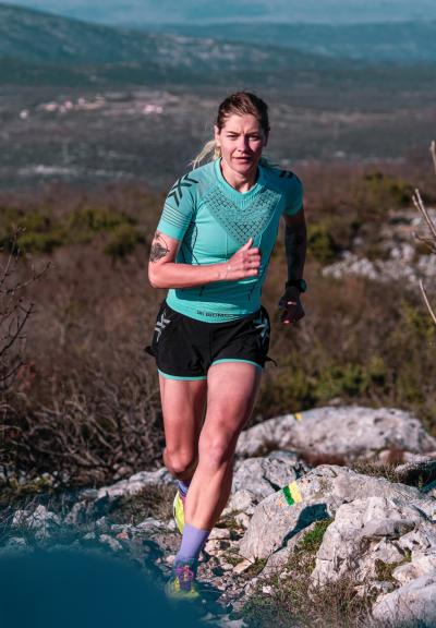 X-BIONIC Women Twyce Race 2in1 Shorts clearwater/black M Produktbild 5