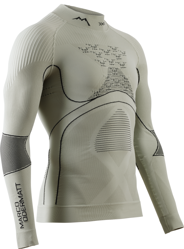 X-BIONIC Men Energy Accumulator 4.0 Shirt Turtle Neck LG SL Marco Odermatt Signature Edition tea grey/black XXL