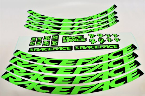 Race Face Decal Kit Next R 31/ARC 30HD/ARC & AR 31-35 one size neon green