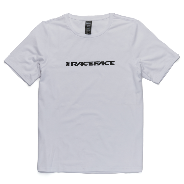 Race Face Classic Logo SS Tee M white Herren
