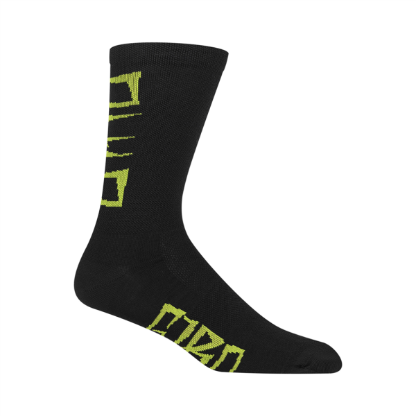 Giro Seasonal Merino Sock XL black/lime breakdown Unisex