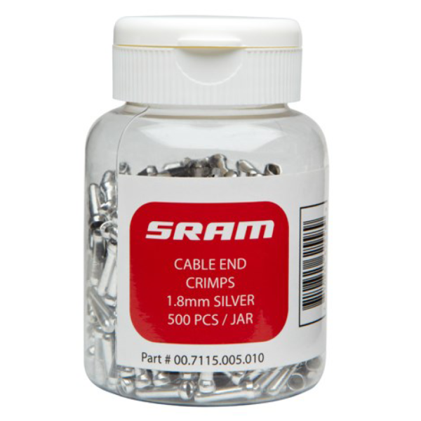 Sram Cable End Caps 1.8mm Qty 500 N/A silver