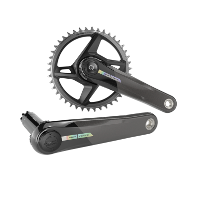 Quarq MY23 Power Meter Crankset Spindle Force AXS Wide 1x DUB 172.5mm/40t black/iridescent Produktbild 1