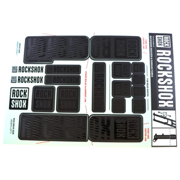 Rock Shox Fork Decal Kit, Boxxer/DomainDualCrownMY18 stealth N/A