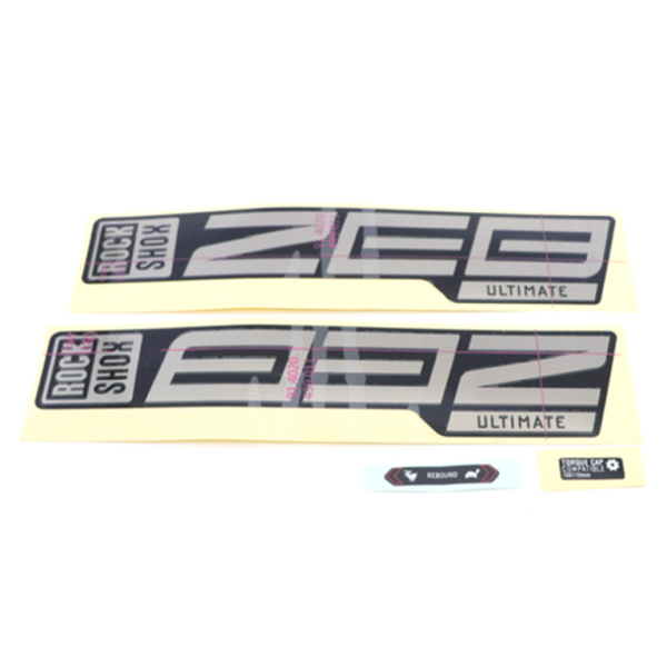 Rock Shox Fork Decal Kit, Zeb Ultimate 2021 polar for black N/A