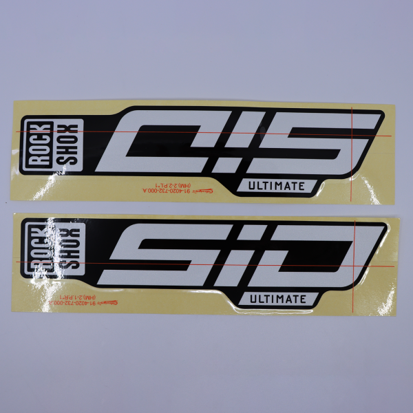 Rock Shox Fork Decal Kit - SID 35mm Ult 24+ polar for black N/A