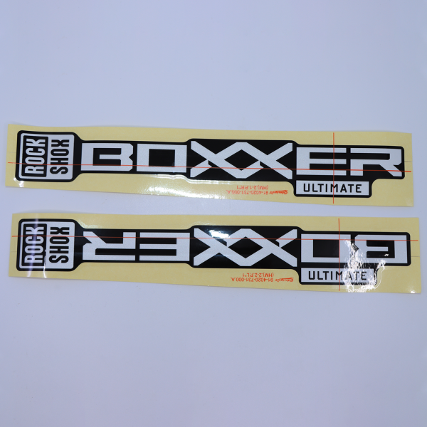 Rock Shox Fork Decal Kit, BoXXer 38mm 2024+ silver for black N/A