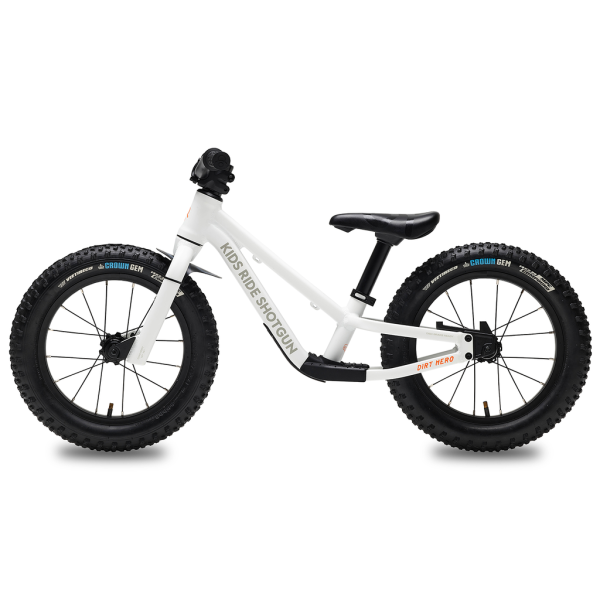 Kids Ride Shotgun 14&rdquo; Dirt Hero one size white