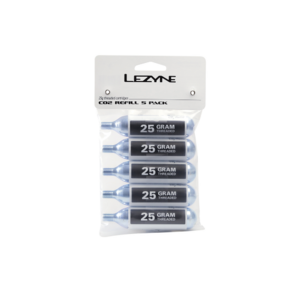 Lezyne 25G CO2 - 5 Pack one size silver