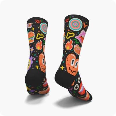 Socke Wabiks Doodles Negro (35-38) Produktbild 1