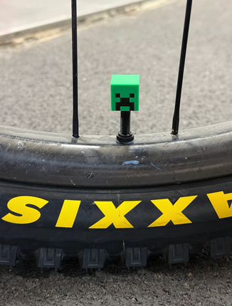 Creeper Minecraft Ventilkappen | 3D-gedruckt Presta Produktbild 1