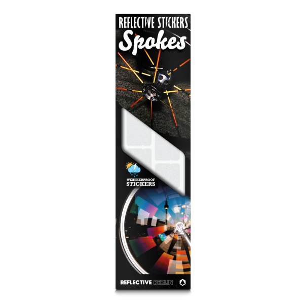 REFLECTIVE Berlin Speichensticker Spokes &ndash; White