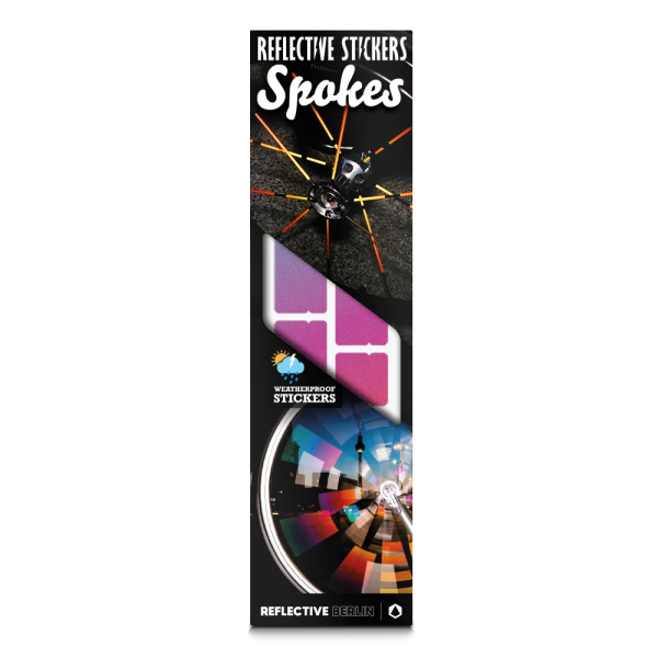 REFLECTIVE Berlin Speichensticker Spokes &ndash; Rainbow