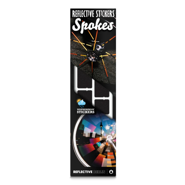 REFLECTIVE Berlin Speichensticker Spokes &ndash; Black
