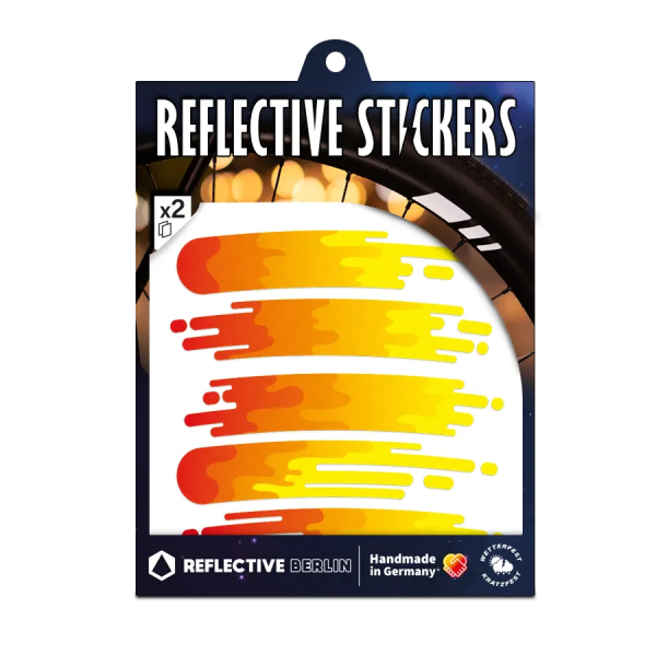 REFLECTIVE Berlin Felgensticker Smudge &ndash; Fire