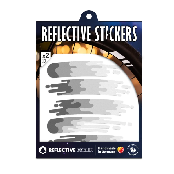 REFLECTIVE Berlin Felgensticker Smudge &ndash; Grey