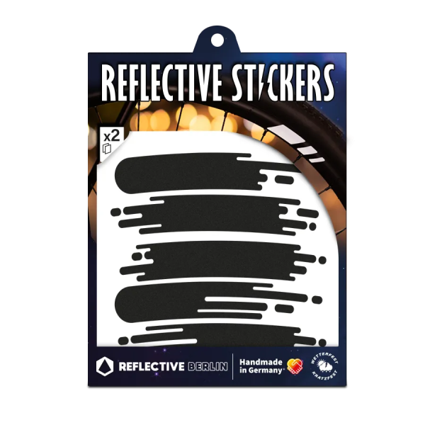 REFLECTIVE Berlin Felgensticker Smudge &ndash; Black