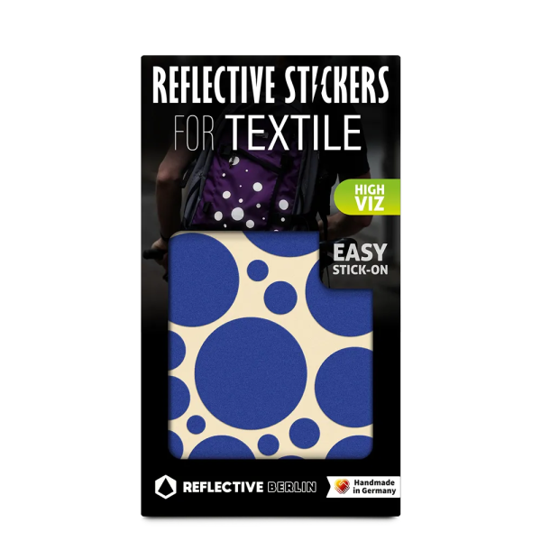 REFLECTIVE Berlin Textilsticker Bubbles &ndash; Blue