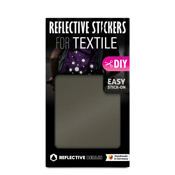 REFLECTIVE Berlin Textilsticker DIY &ndash; Grey