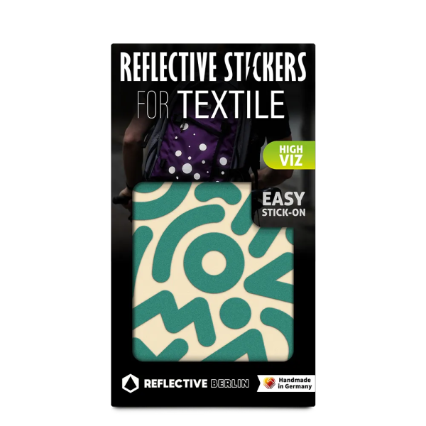 REFLECTIVE Berlin Textilsticker Doodle &ndash; Green