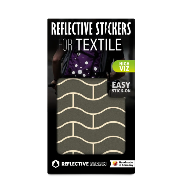 REFLECTIVE Berlin Textilsticker Waves &ndash; Grey