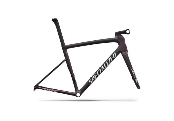 Specialized Tarmac SL8 Frameset - FACT 10r Carbon SATIN CARBON / 100% CQV REFLEX SUPER RED PEARL FRONT EDGE FADE / METALLIC WHITE SILVER 54