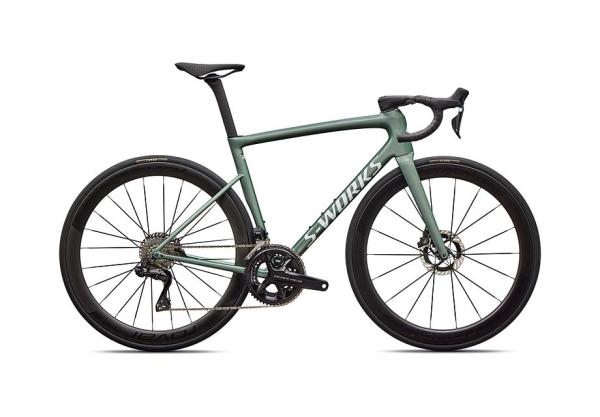 Specialized S-Works Tarmac SL8 - Shimano Dura-Ace Di2 GLOSS PREMIUM FJORD METALLIC / WHITE METALLIC SILVER 52