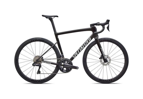 Specialized Tarmac SL8 Expert - Shimano Ultegra Di2 GLOSS OBSIDIAN METALLIC / 25% CQV REFLEX SUPER RED PEARL OVER WHITE 58