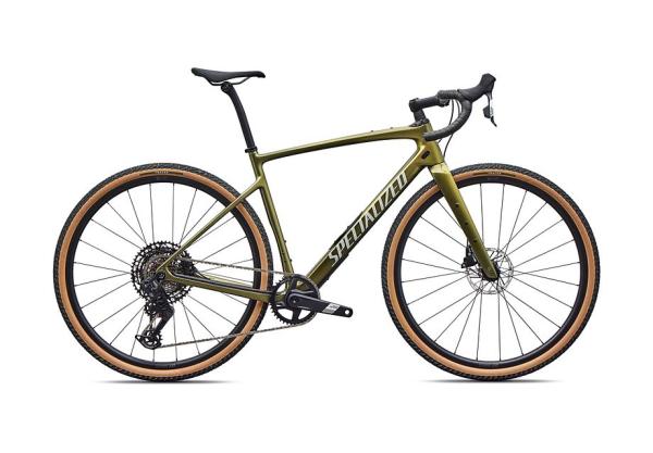 Specialized Diverge 4 Comp Carbon - SRAM Apex AXS/S1000 Laurel Green Metallic/Dolomite Metallic 49