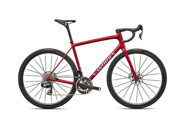 Specialized S-Works Aethos 2 - SRAM RED AXS SANDSTONE METALLIC BASE / RED TINT 56