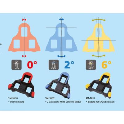 Shimano Dura Ace/Ultegra Schuhplatten SPD-SL SM-SH11 beweglich 6&deg; gelb  Gelb Produktbild 1
