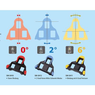 Shimano Dura Ace/Ultegra Schuhplatten SPD-SL SM-SH10 fix 0&deg; rot  Rot Produktbild 1