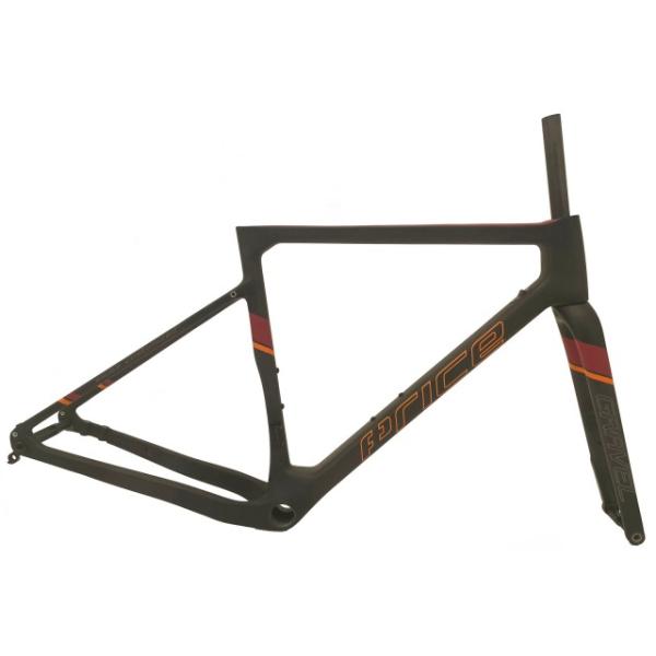 Price Gravel Carbon Rahmen XS/525mm lang Mod25 UD Carbon schwarz/bordeaux  Schwarz Bordeaux 49 cm