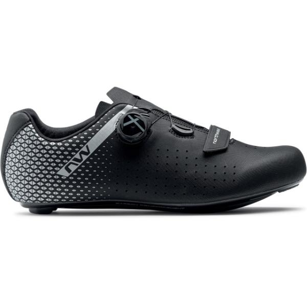 Northwave Schuhe Core Plus 2  36 SS25 Road black/silver Herren Black Silver