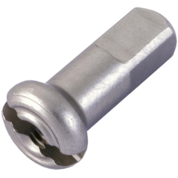 DT Swiss Nippel Messing 12mm silber 2.0mm 100 Stk.  Silber 12 mm