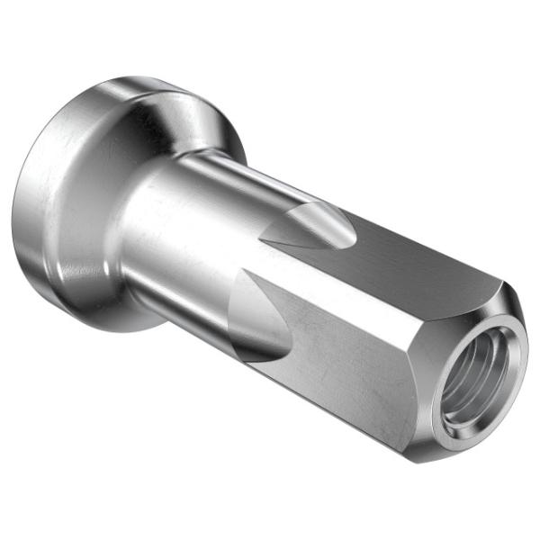 DT Swiss Hidden Nippel Alu 12mm silber 2.0mm 100 Stk.  Silber 12 mm