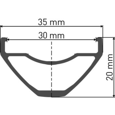 DT Swiss Felge H 552 27.5 Disc 32 Loch schwarz 30mm  Schwarz 27.5 Zoll Produktbild 1