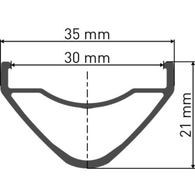 DT Swiss Felge XM 481 29 Disc 32 Loch schwarz 525g 30mm incl. Nippel  Schwarz 29 Zoll Produktbild 1