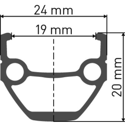 DT Swiss Felge E-Bike/Trekking 535 700c 32 Loch schwarz 600g 19mm  Schwarz 29 Zoll Produktbild 1