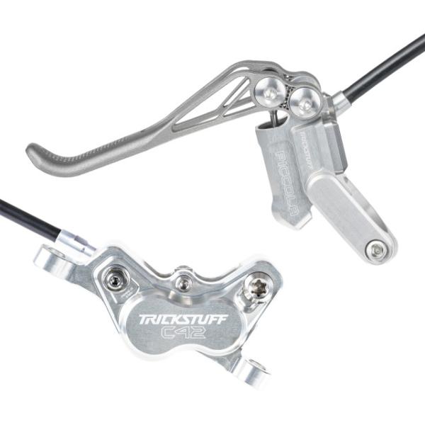 Trickstuff Bremsenset Piccola HD Titan Silber, Postmount/Postmount  Silber 900/1700
