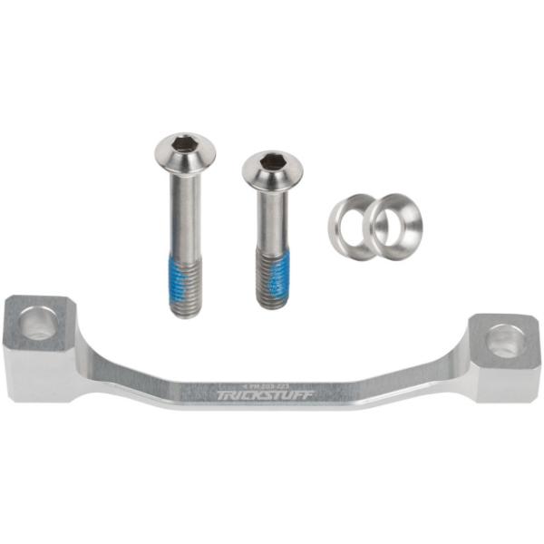 Trickstuff Postmount Adapter 203/223 Silber inkl. Titanschrauben  Silber